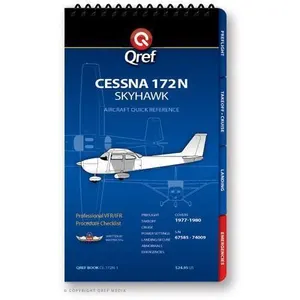 NEW Qref Cessna 172N Skyhawk (1977-80) Pilot Aircraft Procedures Checklist Flip 